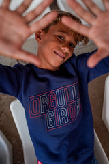 Sudadera Azul Orgullo Gironí Infantil