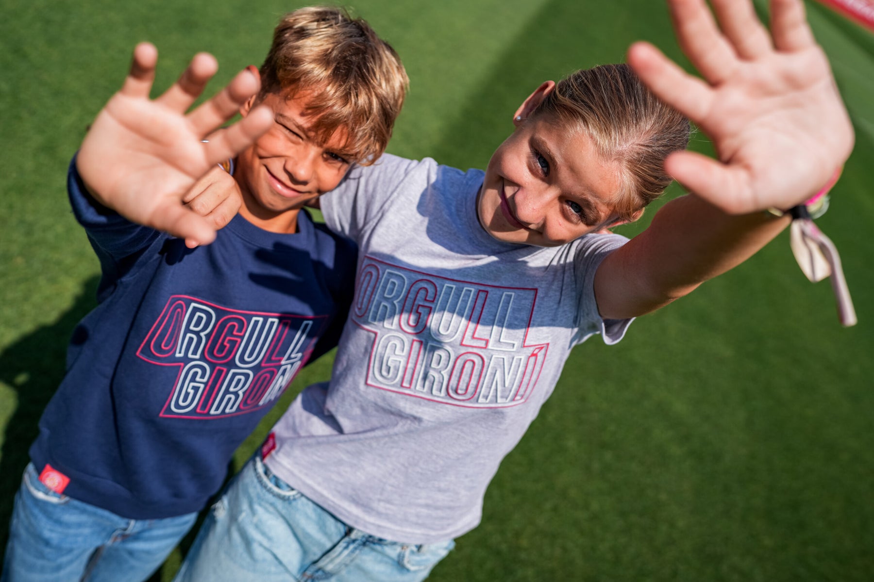 Sudadera Azul Orgullo Gironí Infantil
