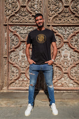 Camiseta negra + escudo Adulto