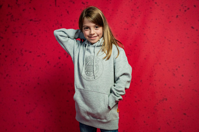 Dessuadora Gris Escut Infantil