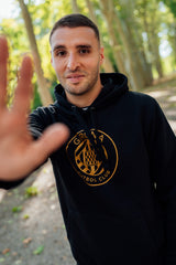 Sudadera Negra Escudo Adulto