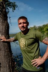 Camiseta Verde + escudo Adulto