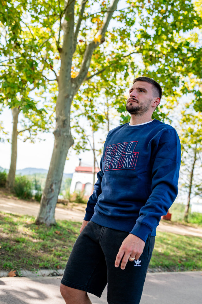 Sudadera Azul Orgullo Gironí Adulto