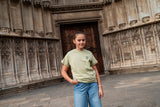 Green T-shirt Kids Crest