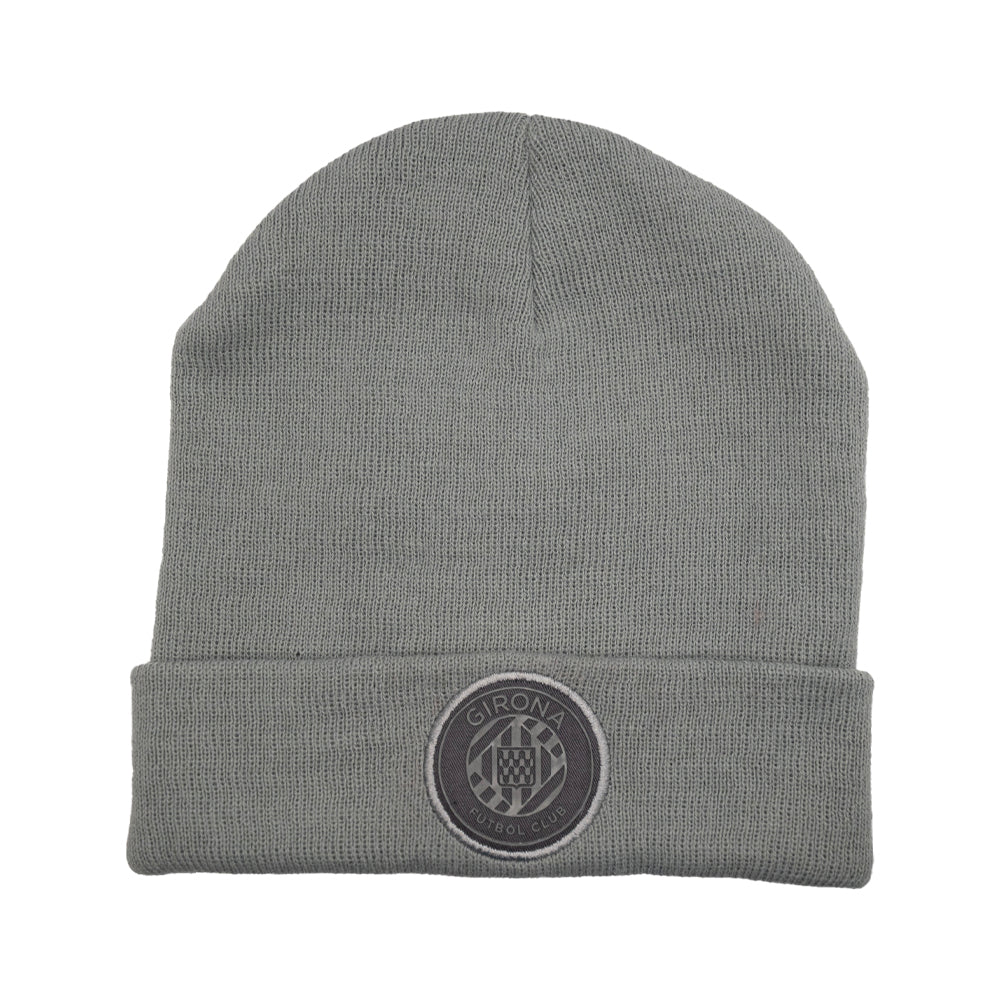 Barret de llana Gris escut 1 color