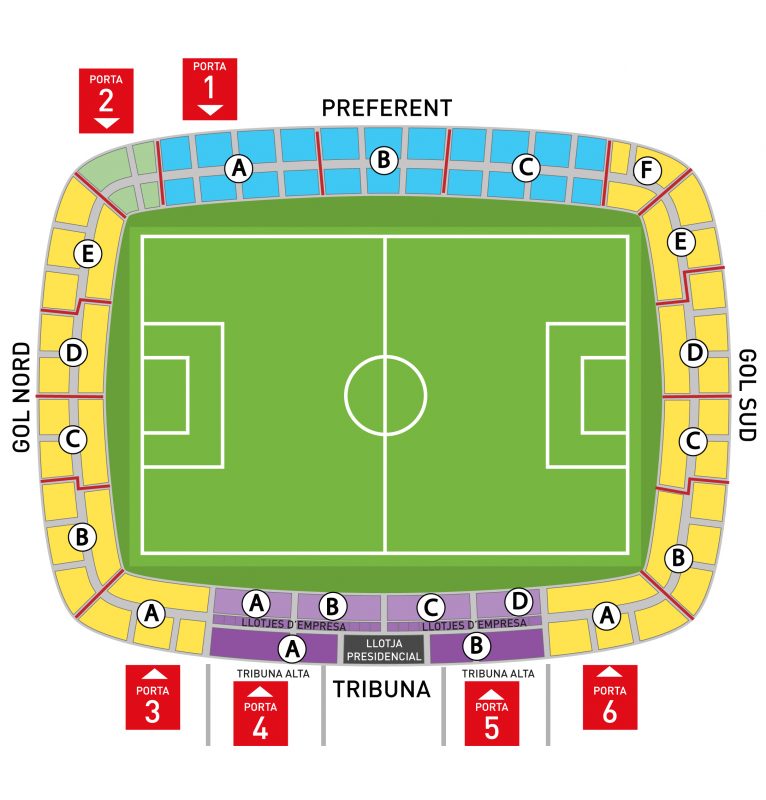 PLANOL ESTADI girona fc montilivi